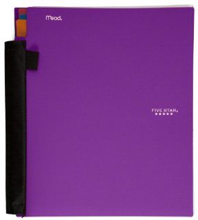 Five Star Advance Wirebound Notebook, 3 Subject, 150 College Ruled Sheets, 11 x 8.5 Inch Sheet Size, Purple (72883)  Wirebound Notebooks 