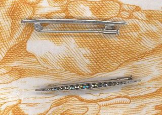 narrow art deco inspired pin by susanna freud