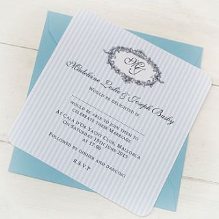 venice wedding personalised invitation by beautiful day