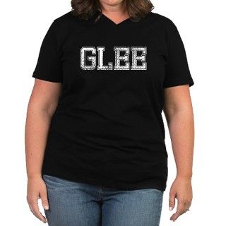 GLEE, Vintage Womens Plus Size V Neck Dark T Shir by TheCafeMarket