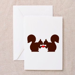 Squirrel love Greeting Cards (Pk of 10) by Topstars