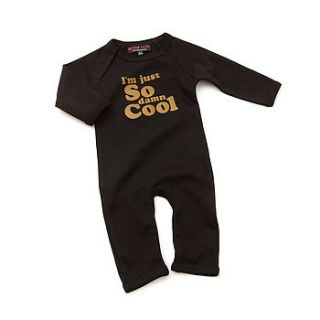 funny i'm just so damn cool babygrow by nappy head