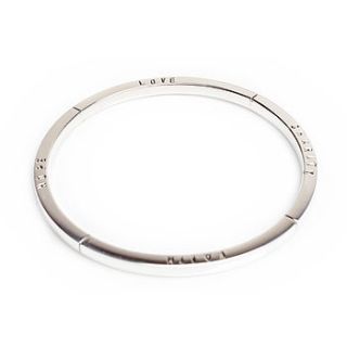 personalised chunky square doric bangle by kirsty taylor jewellery