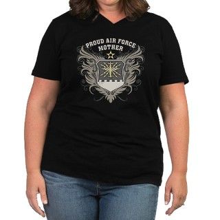 Proud Air Force Mother Womens Plus Size V Neck Da by pridegiftshop