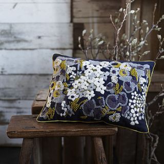 ellen hand embroidered cushion by also home