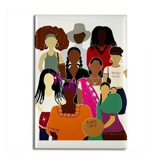 Brown Lady Collage Rectangle Magnet by brownlady
