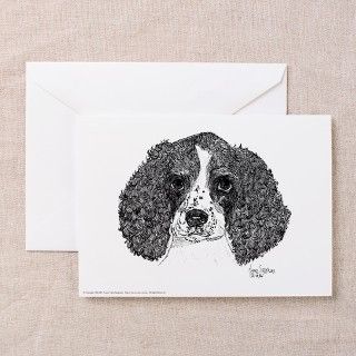 Spaniel Pen & Ink Greeting Cards (10pk) by nancesspaniel