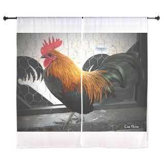 Bantam Rooster 60 Curtains by FortChristmasFarm