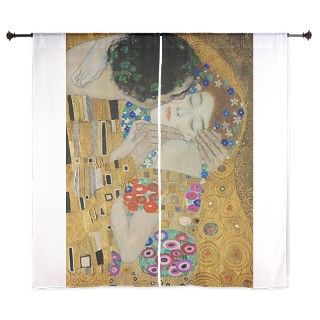Gustav Klimt   Kiss Curtains by MasterpieceGallery