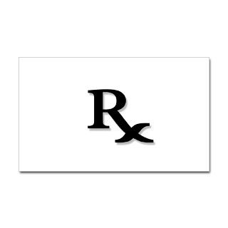 Pharmacy Rx Symbol Decal by curiousmelange