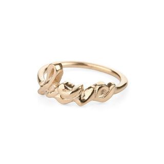 love ring in 18k gold plated sterling silver by chupi