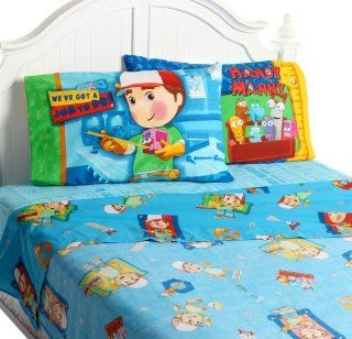 Handy Manny Fix R Up Twin Sheet Set   Childrens Pillowcase And Sheet Sets