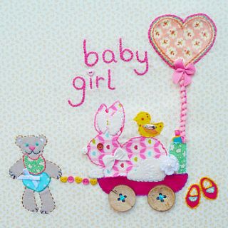 new arrival baby card by buttongirl designs