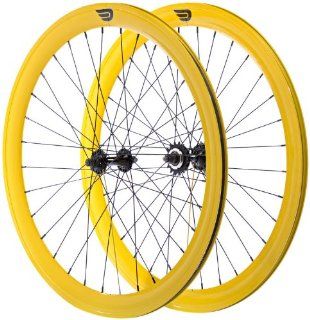 Pure Fix Cycles 50mm Wheelset, Yellow  Bike Wheels  Sports & Outdoors