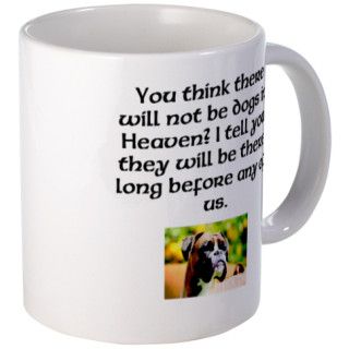Boxers Dogs in Heaven Mug by ArdenvaleBoxers