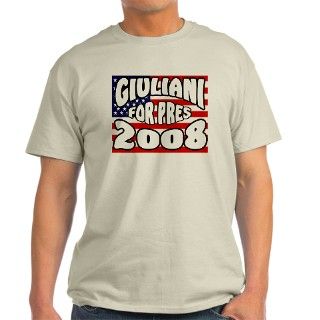 RUDOLPH GIULANI FOR PRESIDENT Ash Grey T Shirt by americanculture