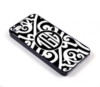 personalised monogram art deco iphone case by we love to create
