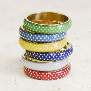 mini spotty dotty bangles by bloom boutique