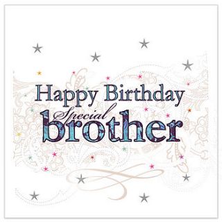 'happy birthday' brother or sister card by 2by2 creative