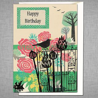 park gates greetings card by rocket 68