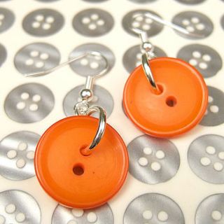 handmade button earrings by button it