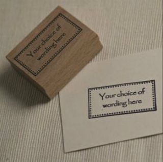 personalised frame rubber stamp by pretty rubber stamps
