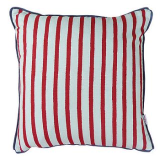 stripe cushion by becky broome