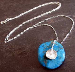 five elements turquoise silver necklace by melinda mulcahy