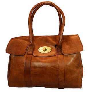 herbert classic leather tote bag by ismad london