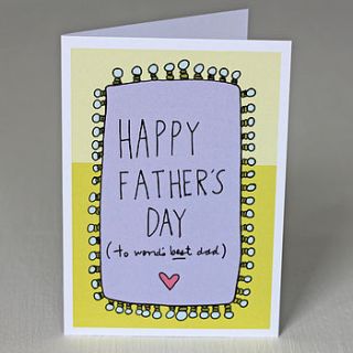'happy father's day' card by angela chick