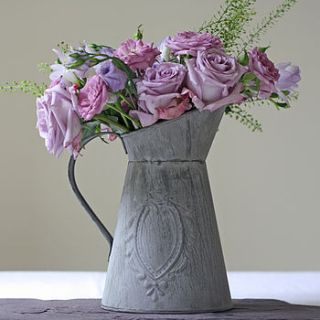 slate grey metal jug by the wedding of my dreams