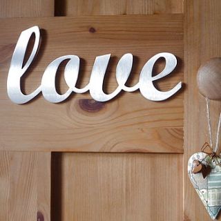 stainless steel love sign by housebling