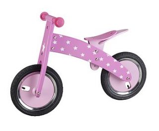 star pink balance bike by mini u (kids accessories) ltd
