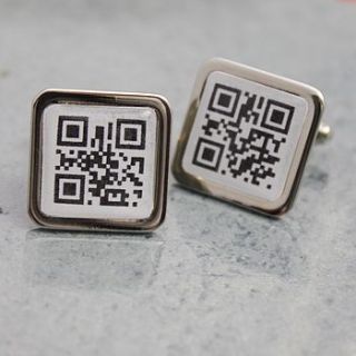 personalised secret message cufflinks by posh totty designs boutique