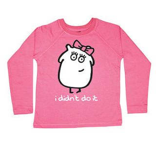 'i didn't do it' child's t shirt by banana lane designs