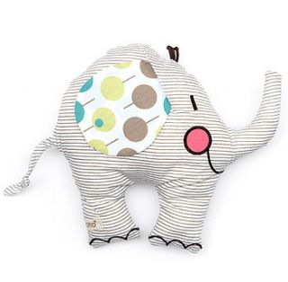 elephant baby rattle by ella & otto