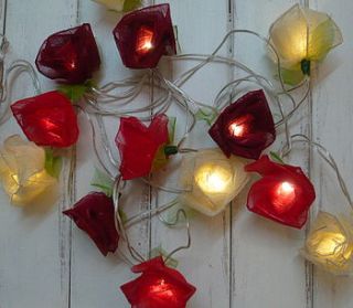cabbage rose fairy lights by rose hill boutique