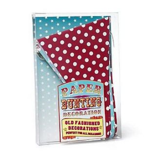 retro spotted bunting by lover's lounge