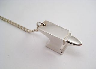 mini anvil pendant by daniel darby jewellery