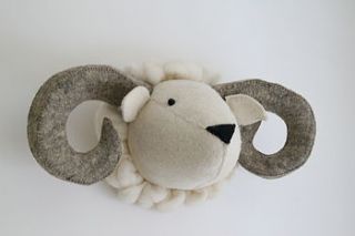 felt ram head by nubie modern kids boutique