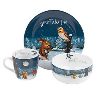 the gruffalo child's dinner set by i love retro