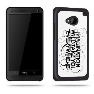 Imagination Will Take You Everywhere Quote Phone Case Shell for HTC One Cell Phones & Accessories