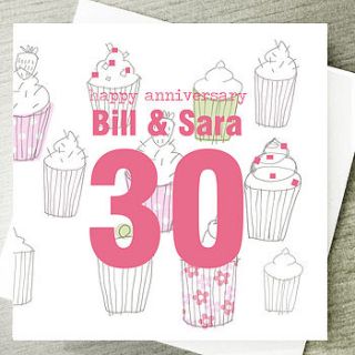 personalised anniversary card by lucy sheeran