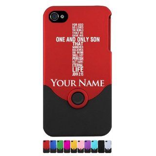 Engraved iPhone 4/4S Case/Cover   BIBLE VERSE JOHN 316, GOSPEL OF JOHN   Personalized for FREE (Click the CONTACT SELLER button after purchase and send a message with your case color and engraving request) Cell Phones & Accessories