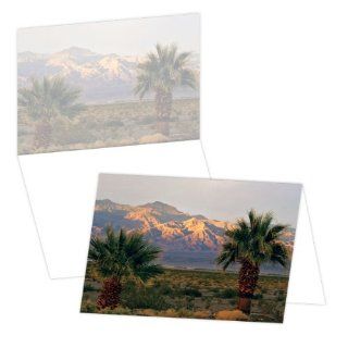 ECOeverywhere Funeral Mountain Palms Boxed Card Set, 12 Cards and Envelopes, 4 x 6 Inches, Multicolored (bc14363)  Blank Postcards 