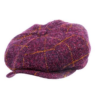 glasgow harris tweed newsboy cap by eureka and nash