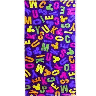 Disney Mickey Mouse Letters Beach Towel   Towel Sets