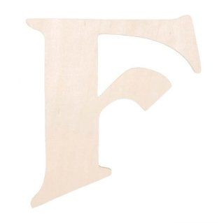 Darice 9130 F Fancy Wood Cutout, Letter F, 5 Inch