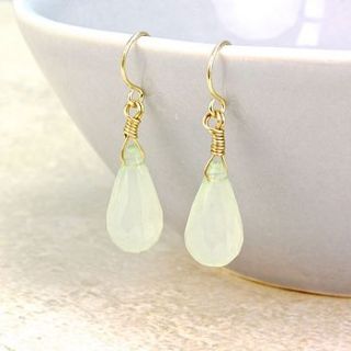 faceted teardrop earrings by lisa angel