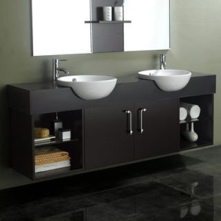James Martin Furniture Contempo 67 Wall Mounted Double Vanity Set